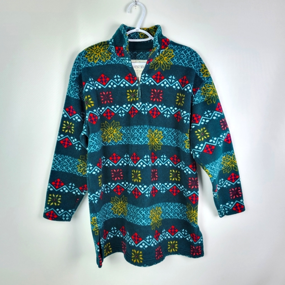 Victoria's Secret Country Fleece Tunic Sweater Sz Small Fits Like M/L